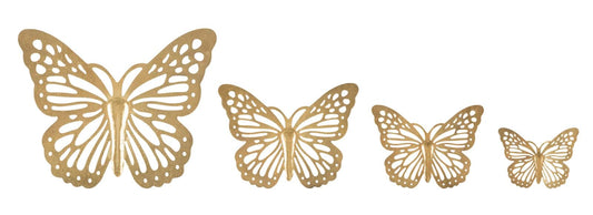 Mauro Ferretti WALL BUTTERFLIES SET 4PCS CM 35X2X29-25X2X19-20,5X2X16-16X2X12