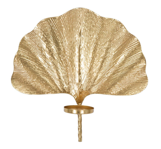 Mauro Ferretti WALL CANDLE HOLDER GLAM LEAF CM 41X11,5X40