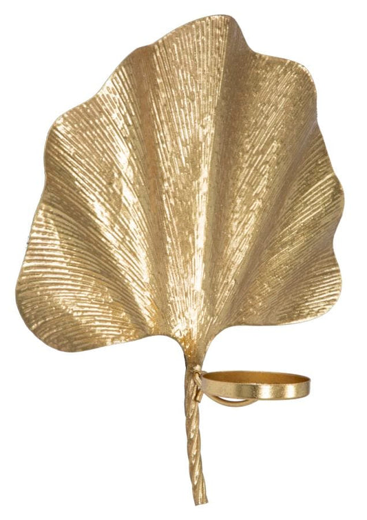 Mauro Ferretti WALL CANDLE HOLDER GLAM LEAF CM 41X11,5X40