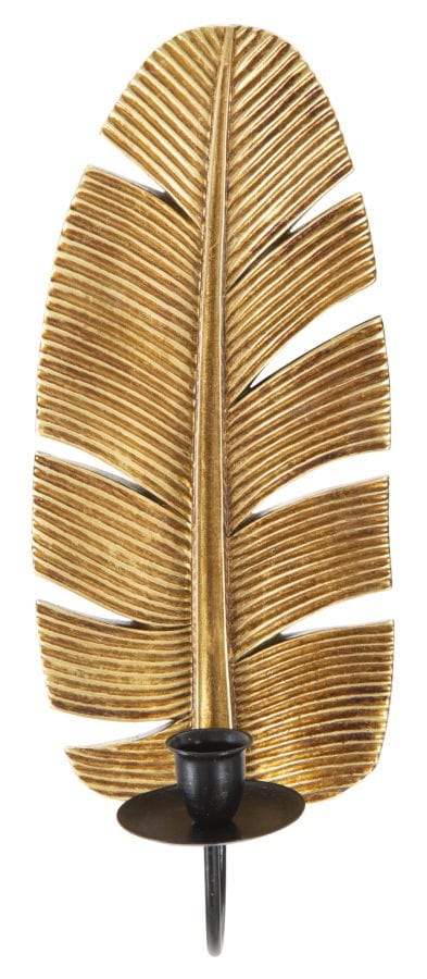 Mauro Ferretti WALL CANDLE HOLDER LEAF CM 12,8X8,9X31,2