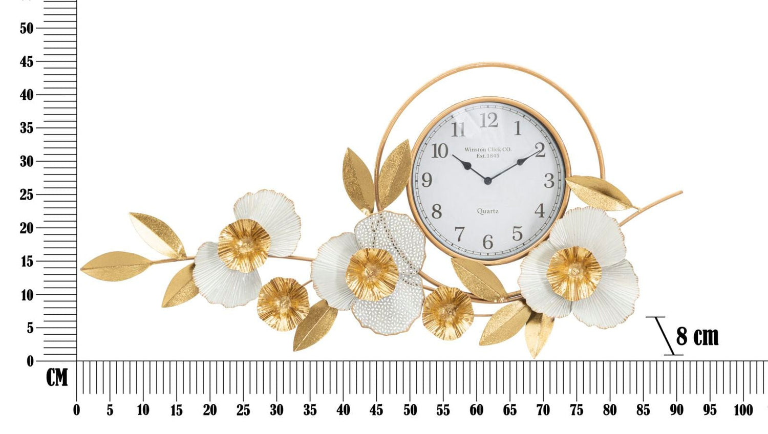 Mauro Ferretti WALL CLOCK FLOW CM 92,5X8X45,5