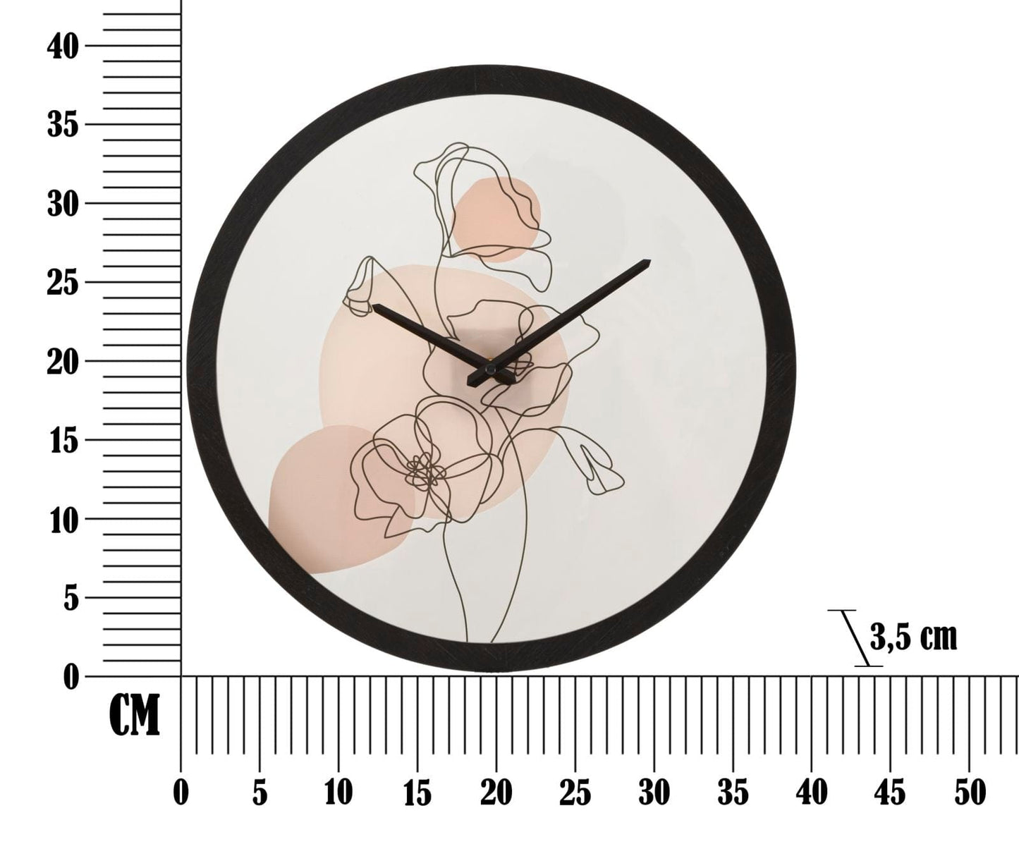 Mauro Ferretti WALL CLOCK FLOWER -B- CM Ø 40X3,5