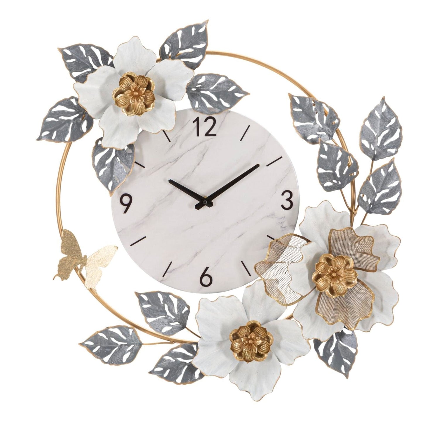 Mauro Ferretti WALL CLOCK FLOWERS CM 64X8X64