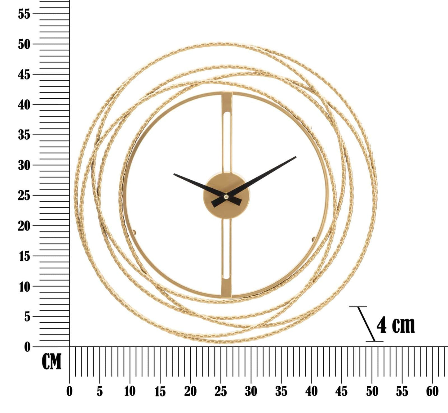 Mauro Ferretti WALL CLOCK GOLD STRIPS CM Ø 50X4