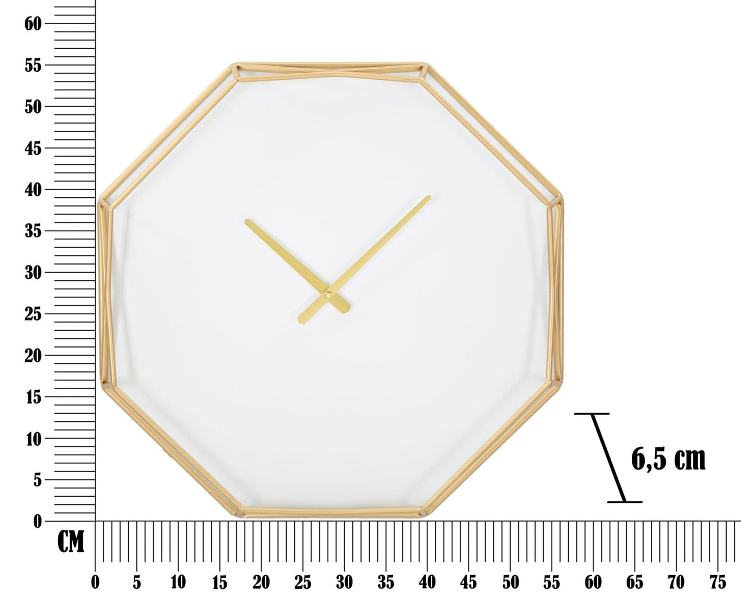 Mauro Ferretti WALL CLOCK GOLDY OCTAGONAL CM 56X6,5X56