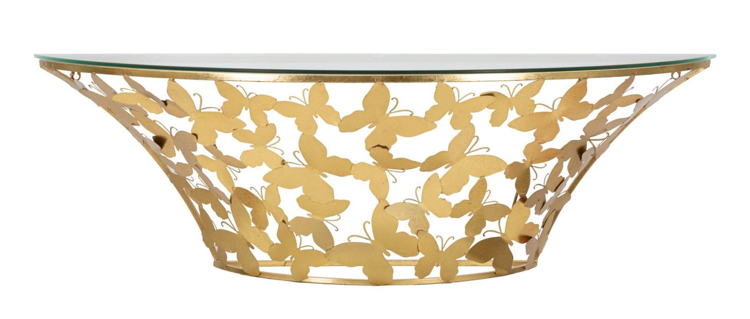 Mauro Ferretti WALL CONSOLE BUTTERFLIES CM 120X40,5X37,2