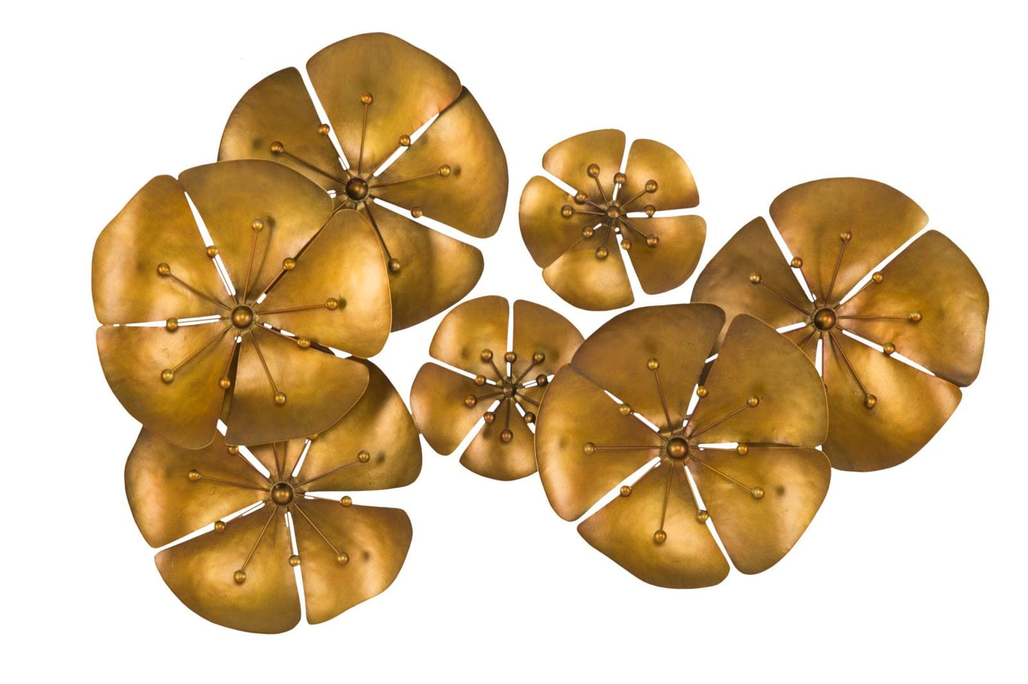 Mauro Ferretti WALL DECOR FLOWE GOLDY -B- CM 80X6X57