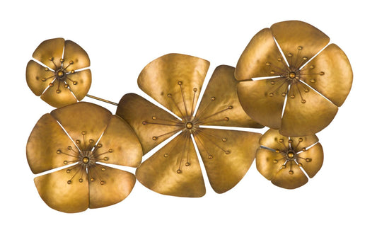 Mauro Ferretti WALL DECOR FLOWER GOLDY -A- CM 94X6X50