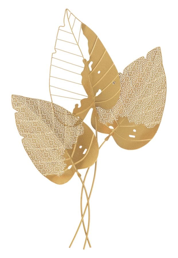 Mauro Ferretti WALL DECORATION AUTUMN LEAF GOLD CM 53X4X84,5