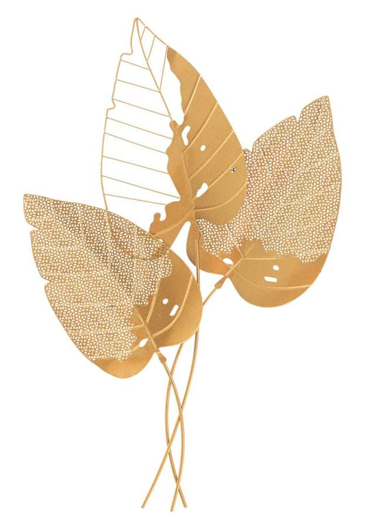 Mauro Ferretti WALL DECORATION AUTUMN LEAF GOLD CM 53X4X84,5