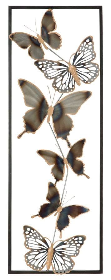 Mauro Ferretti WALL DECORATION BUTTERFLIES CM 31X2,5X90