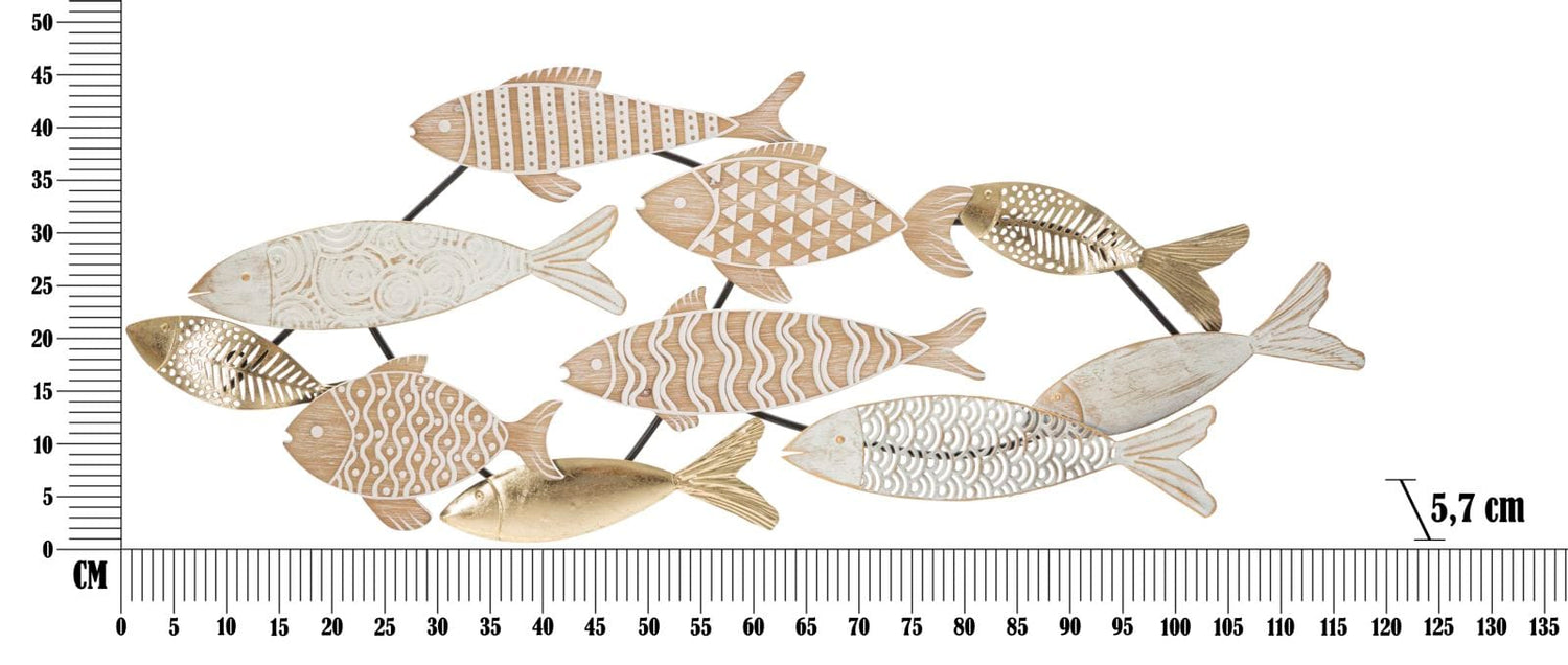 Mauro Ferretti WALL DECORATION FISHY CM 118X5,7X46,4