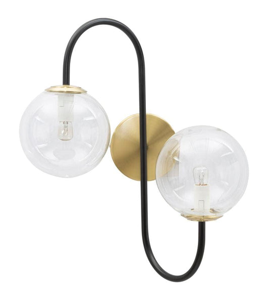 Mauro Ferretti WALL LAMP IRON BLACK CM 36x24x45