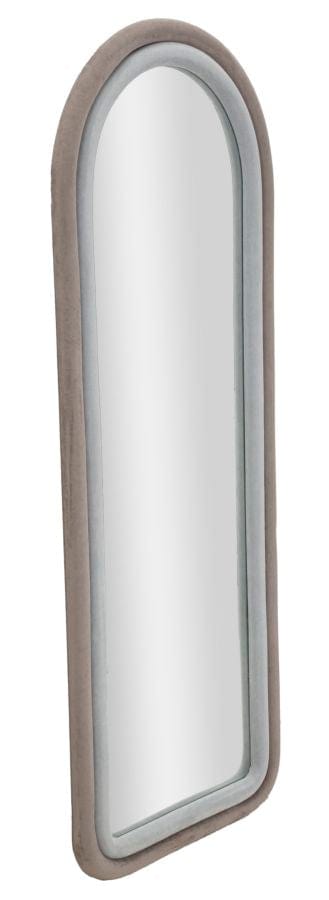 Mauro Ferretti WALL MIRROR CLOE GREY VELVET CM 60X4X160