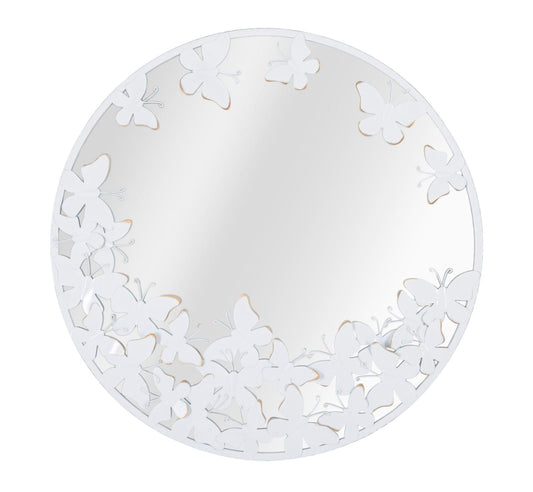 Mauro Ferretti WALL MIRROR WHITE BUTTERFLY CM 62,5X2,3