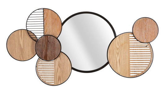 Mauro Ferretti WALL MIRROR WOODY CM 123,2X4,4X63,5