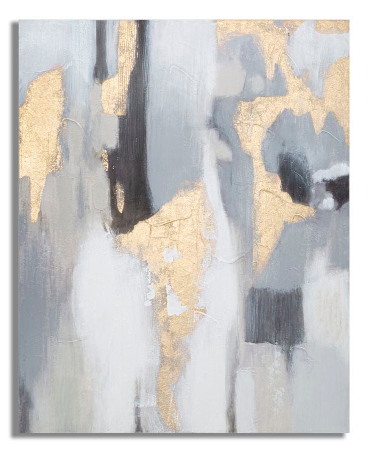 Mauro Ferretti WALL PAINT GREY/GOLD CM 80X2,8X100