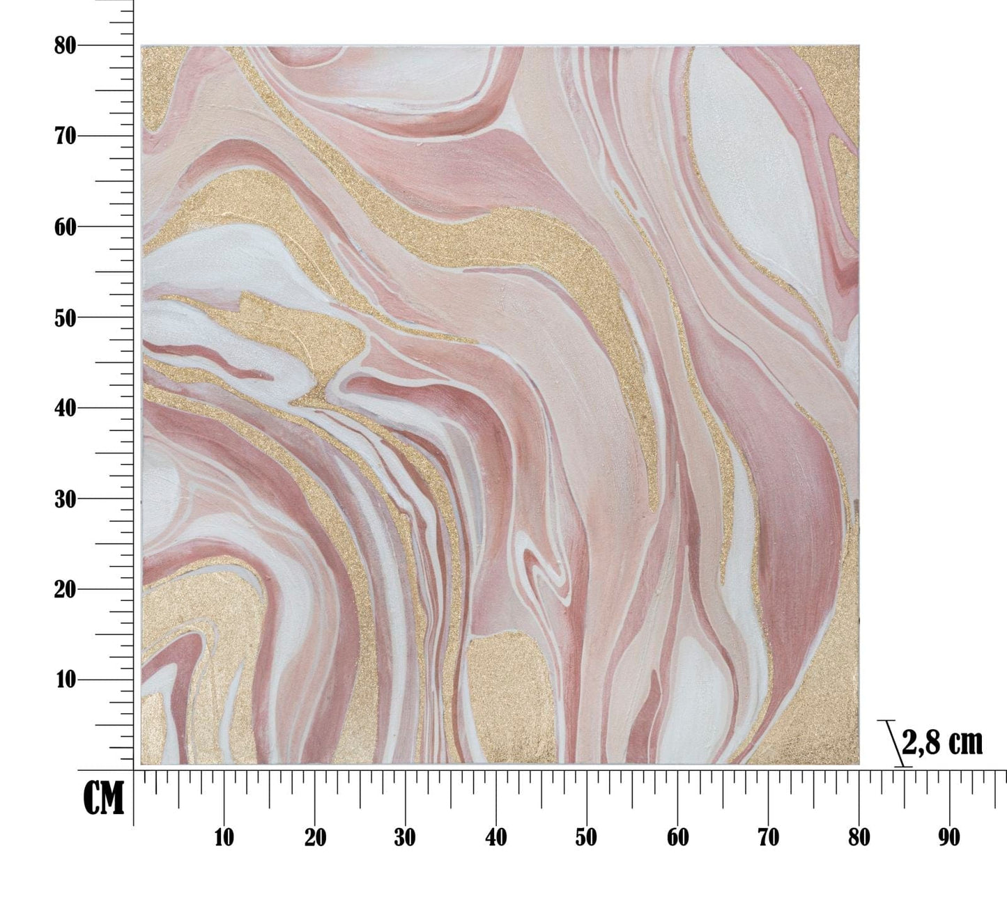 Mauro Ferretti WALL PAINT PINKLY CM 80X2,8X80