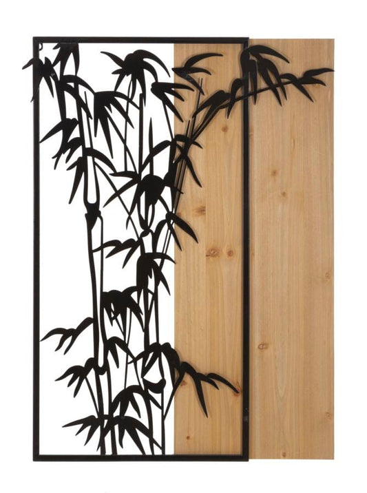 Mauro Ferretti WALL PANEL BAMBOO IRON AND WOOD CM 58X2X80