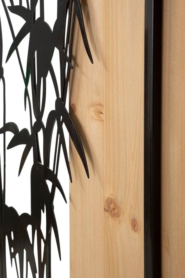 Mauro Ferretti WALL PANEL BAMBOO IRON AND WOOD CM 58X2X80