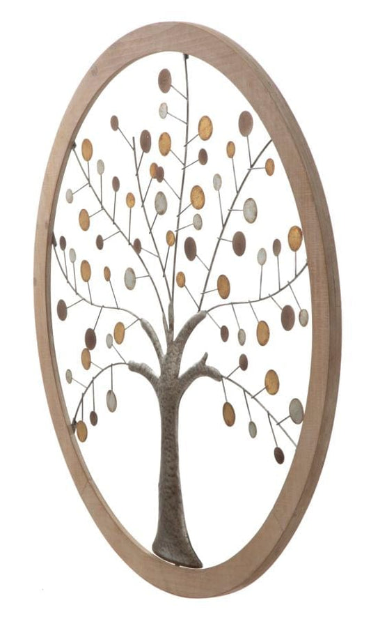 Mauro Ferretti WALL PANEL TREE OF LIFE MIRROR NEW CM Ø 80X2