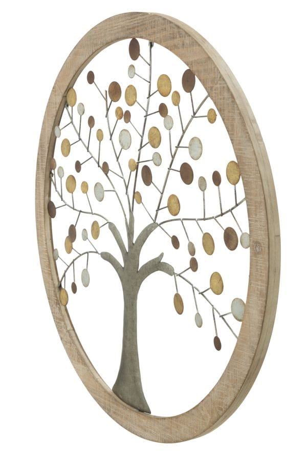 Mauro Ferretti WALL PANEL WITH MIRROR ALBERO DELLA VITA CM Ø 61X1,8