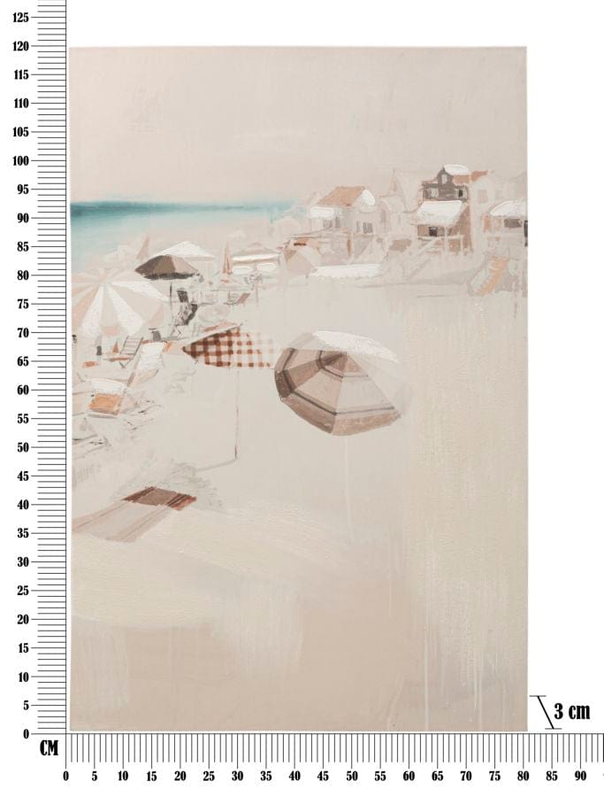 Mauro Ferretti WALL PRINTING/PAINTING BEACH -B- CM 80X3X120