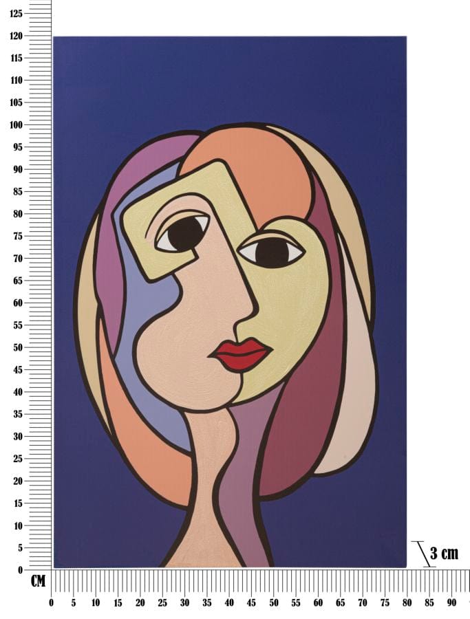 Mauro Ferretti WALL PRINTING/PAINTING DOUBLE FACE LARGE -A- CM 80X3X120