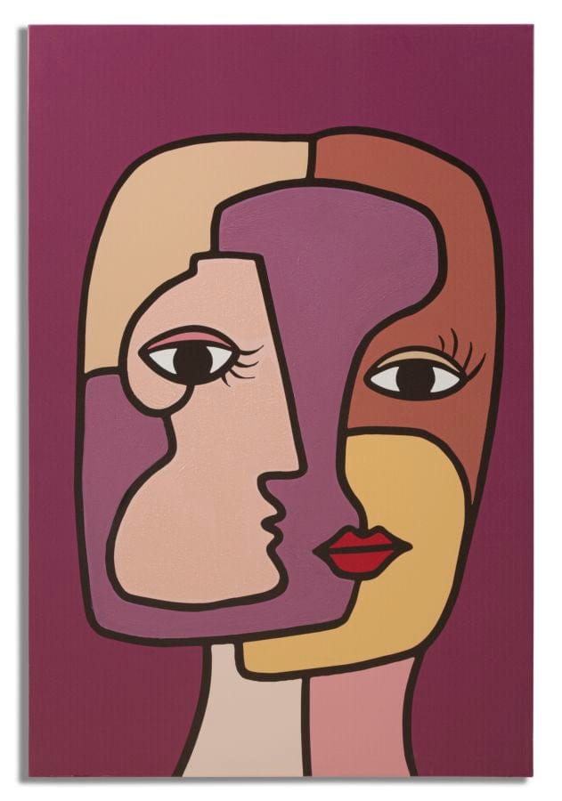 Mauro Ferretti WALL PRINTING/PAINTING FACE NEW -A- CM 60X3X90