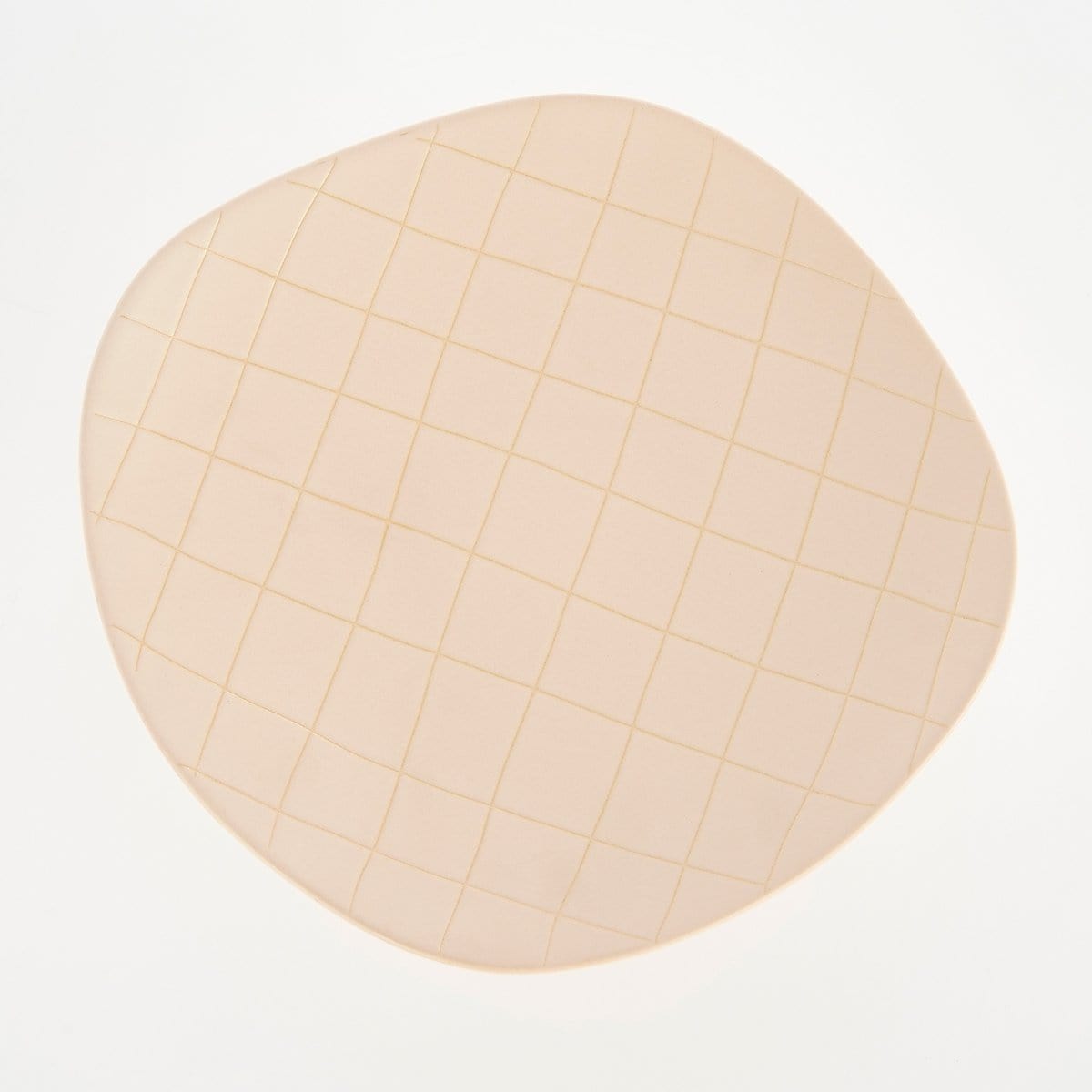 Mica Decorations Wolga Schaal op Voet - L24,5 x B23 x H9,5 cm - Keramiek - Beige