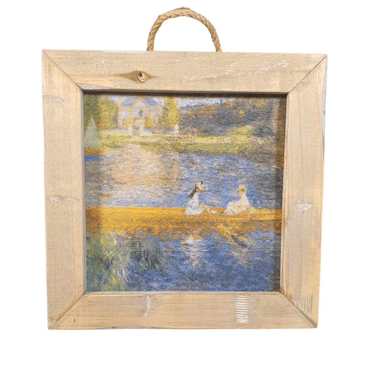 Dutch Mood wooden tile old dutch Renoir the skiff