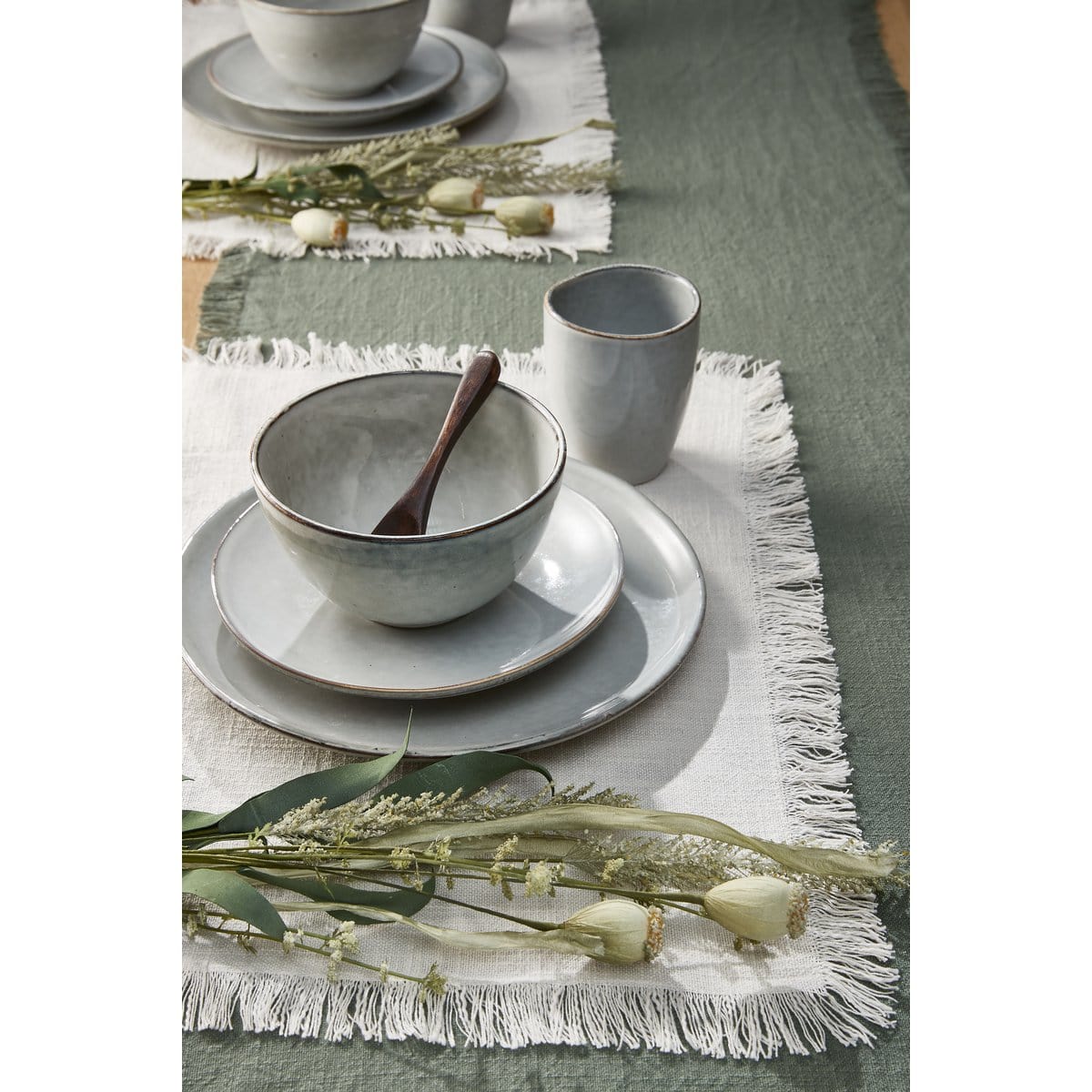 Mica Decorations Xavie Placemat - Set van 4 - L48 x B33 cm - Off White