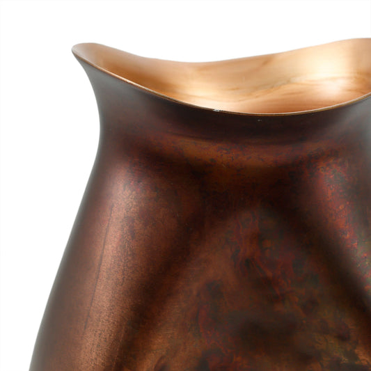 PTMD Yinna Copper alu gedeukte pot open top rond hoog