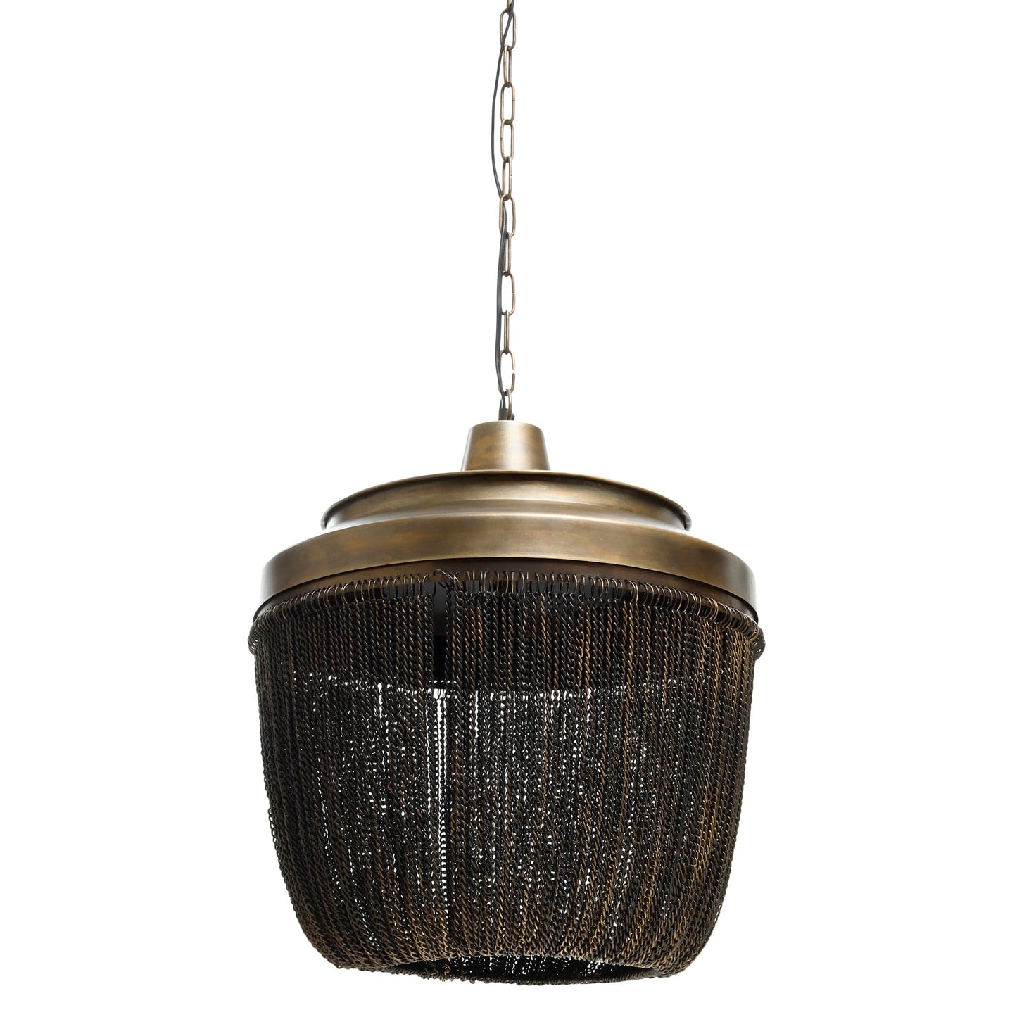 PTMD Zelivo Gold ijzeren hanglamp deco kettingen rond L